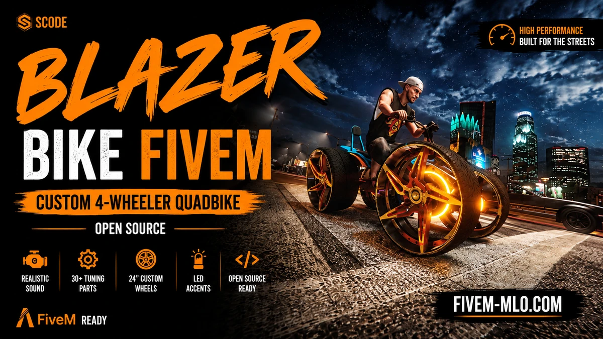 Blazer Bike FiveM | Custom 4-Wheeler Quadbike | Open Source
